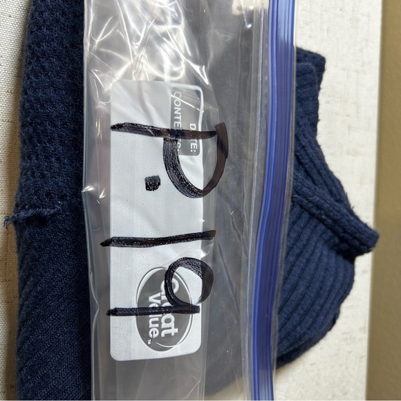 Free People Blue Catalina Thermal Top waffle knit high-low sweater Small/petite - Picture 6 of 6